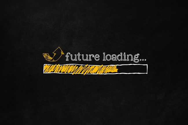 Future loading ( with a sketch of a loading bar ¾ the way full)